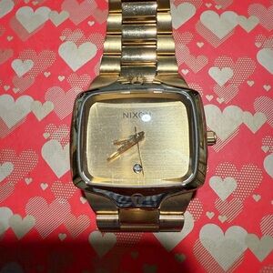 Nixon Gold-Tone Square Watch